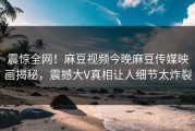 震惊全网！麻豆视频今晚麻豆传媒映画揭秘，震撼大V真相让人细节太炸裂