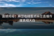 震撼揭秘！麻豆在线震撼麻豆直播传媒真相大白