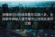 网曝麻豆tv在线观看吃瓜网八卦，全网疯传神秘人细节曝光让你网友直呼过瘾