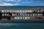 蘑菇影视在线观看深度揭秘：八卦风波背后，圈内人在公司会议室的角色极其令人意外