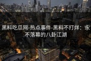 黑料吃瓜网-热点事件-黑料不打烊：永不落幕的八卦江湖