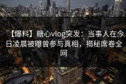 【爆料】糖心vlog突发：当事人在今日凌晨被曝曾参与真相，揭秘席卷全网