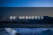 黑家：夜色里的家居哲学